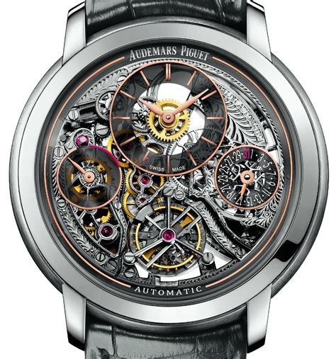 Audemars Piguet Jules Audemars Tourbillon Silver Skeleton Dial 